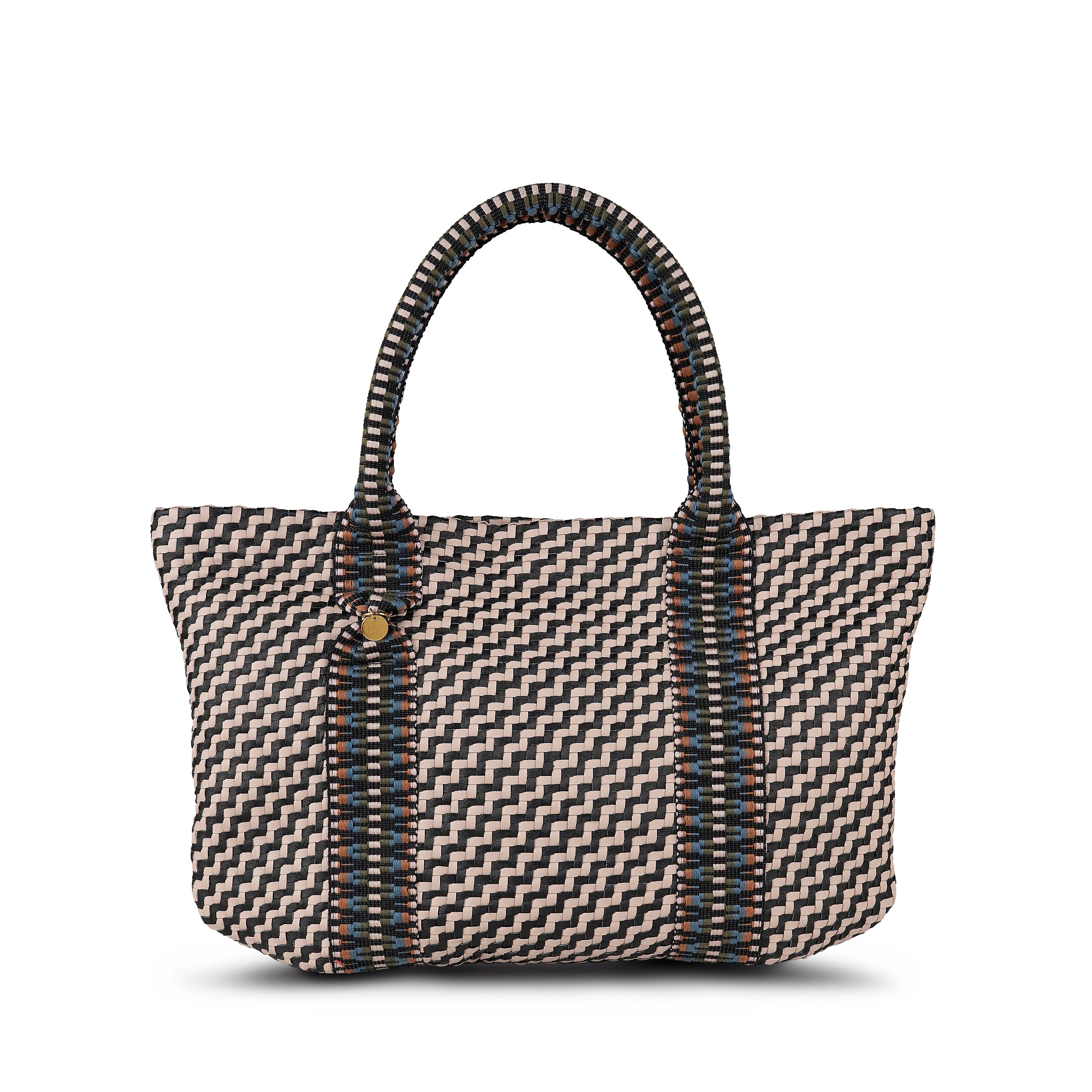 Misool Hand Woven Leather Tote Bag in MOCHA by STELAR