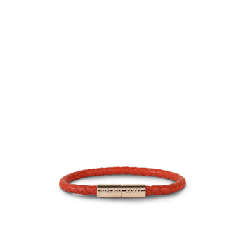 Teman Slim Woven Leather Bracelet