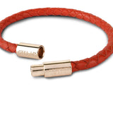 Teman Slim Woven Leather Bracelet