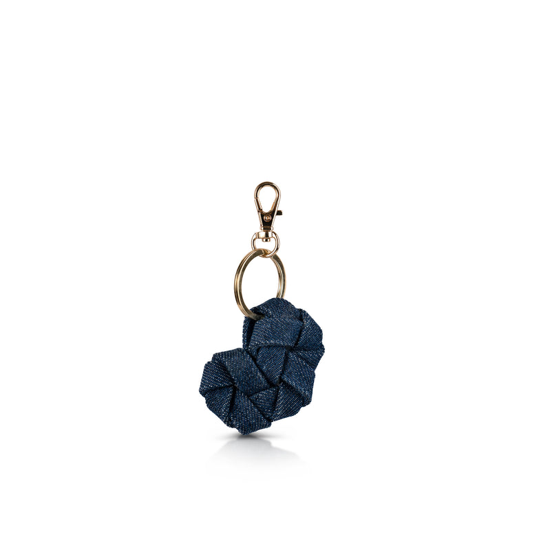 Heart Denim Bag Charm