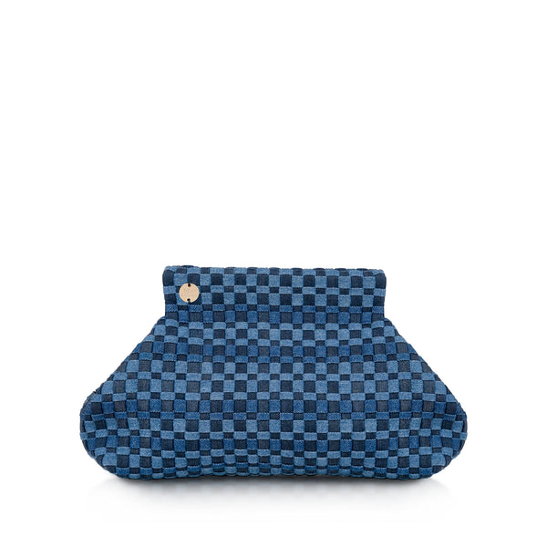 Lilis Denim Frame Clutch