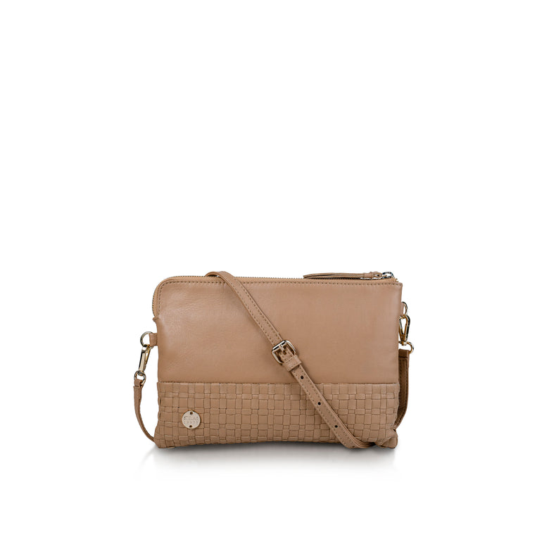 Palasari Leather Crossbody Pouch