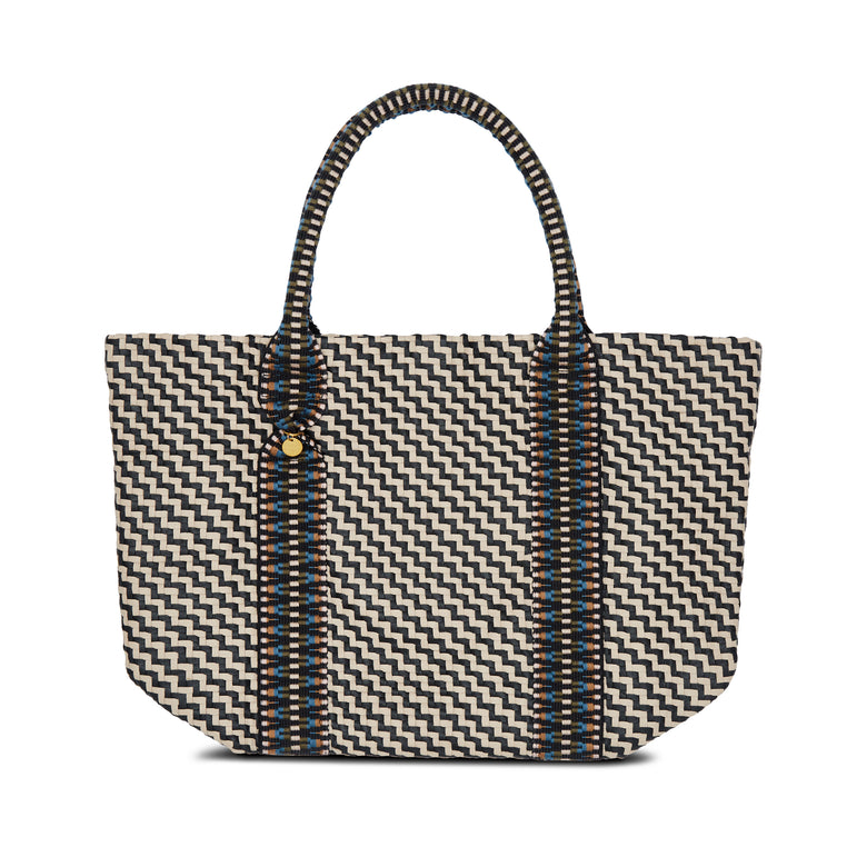 Misool Hand Woven Leather Tote Bag in MOCHA by STELAR